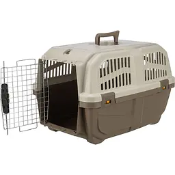 Контейнер-переноска Trixie для собак Skudo 3 вагою до 24 кг пластик розмір S 40x39x60 см коричнева - мініатюра 3