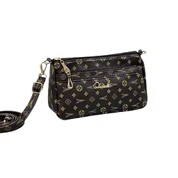 Сумка жіноча крос-боді Italian Bags Orical Print 24x7x14 см Коричневий (id_1107)