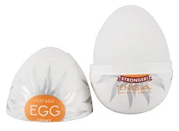 Мастурбатор яйце Tenga Egg Stronger Shiny білий - мініатюра 4