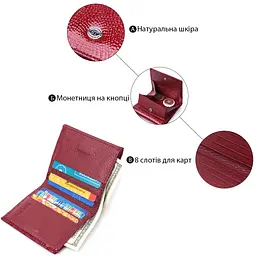 Жіночий шкіряний гаманець ST Leather 10х9х1,5 см acs0029403 - мініатюра 4