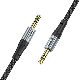 Аудiокабель Hoco UPA26 AUX Fresh audio cable 1 м чорний - мініатюра 2