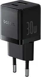 Мережевий зарядний пристрій Baseus Palm C+U 30W EU USB-C to USB-C cable black (P1011160A113-01) - мініатюра 2