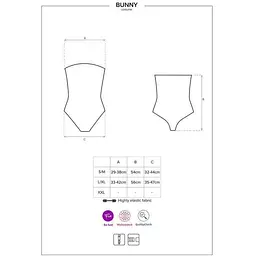 Еротичний костюм Obsessive Bunny costume S/M - мініатюра 5