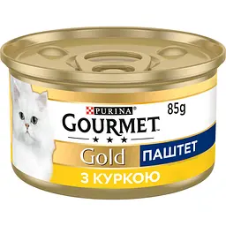 Упаковка вологого корму для котів Gourmet Gold Паштет з куркою 2.04 кг (85 г x 24 шт.) - мініатюра 2
