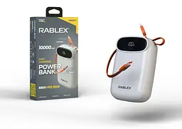 Power Bank Rablex RB10FP 10000mAh Fast charging 88W/ PD35W - мініатюра 2