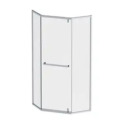 Душове огородження 5-corner Pivot AM.PM Gem 90×90 см, без піддону, хром профіль W90UG-405-9090-MT