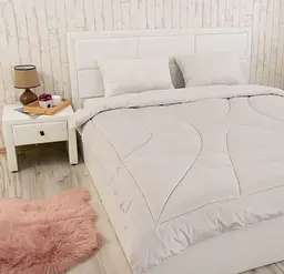 Набір силіконовий Руно Soft Pearl, бежевий: ковдра, 220х200 см + подушка 2 шт., 50х70 см (925.55_Soft Pearl) - мініатюра 7