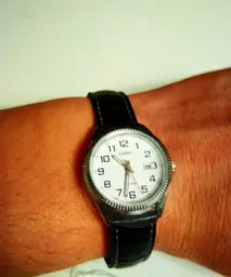 Класичні жіночі кварцові наручні годинники Casio оригінал Collection LTP-1302PL-7BVEF з шкіряним ремінцем - мініатюра 3