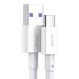 Кабель Baseus Superior Series Fast Charging USB to USB-C 66W 1m (CATYS-02) White [67416] - мініатюра 2
