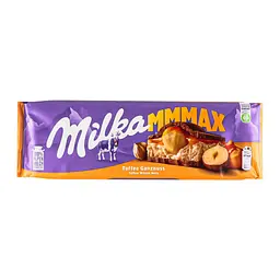 Шоколад Milka Mmmax з лісовими горіхами карамельною начинкою 300 г