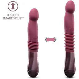 Пульсатор Temptasia Blush Trixie Thrusting Dildo Wine Red - мініатюра 4