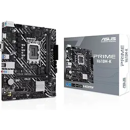 Материнська плата Asus Prime LGA1700, H610M-K, H610, 2xDDR5, Int.Video(CPU), 4xSATA3, 1xM.2, 1xPCI-E 4.0 x16, 1xPCI-E 3.0 x1, ALC997, GLan. VGA/HDMI, MicroATX - мініатюра 2