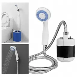 Душ портативний, кемпінговий із помпою на акумуляторі USB Travel shower 2200 mAh - мініатюра 4
