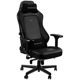 Комп'ютерне крісло для геймера Noblechairs Hero PU black/platinum white (NBL-HRO-PU-BPW)