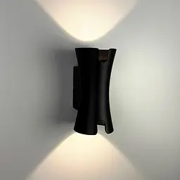 Фасадне LED бра чорного кольору 18х9 см | Line F | Арт. 9601В С 10W 3000K IP54 ВК - мініатюра 3