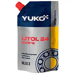 Мастило YUKO Литол-24 дой-пак з штуцером 375г