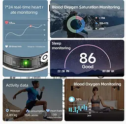 Smart Ring - 5ATM Водонепроникний чоловічий та жіночий фітнес-трекер Ring, підтримка серцевого ритму/сну, магнітна зарядка - мініатюра 4