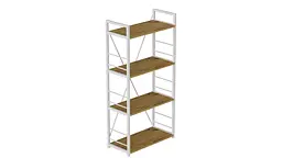 Етажерка 4/60 Ferrum-decor Серії Коннект 120x60x28 білий ДСП Дуб Артізан 16мм (FRD-104244) - мініатюра 3