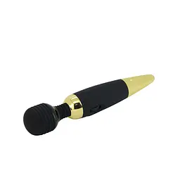 Класичний вібратор Pretty Love Power Wand Black Gold - мініатюра 5
