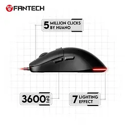 Ігрова комп'ютерна миша Fantech VX9 Kanata USB RGB 400-3600 DPI 30IPS Black - мініатюра 5