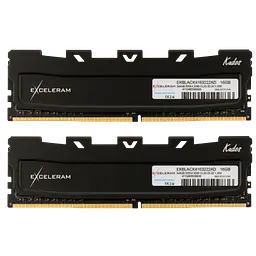 Оперативна пам'ять Exceleram 16GB (2x8GB) DDR4 3200MHz Kudos Black (EKBLACK4163222AD)