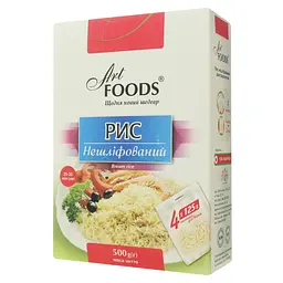 Рис нешліфований Art Foods, 500 г (4 упаковки по 125 г) (780642) - мініатюра 2
