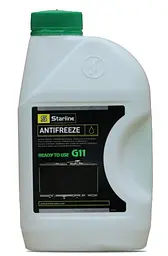 Антифриз Starline Ready to Use G-11 готовий зелений -40°C 1л (ANTIFREEZE GREEN 1)