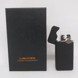 Електроімпульсна запальничка дугова usb чорна в подарунковій упаковці ARC Lighter 315