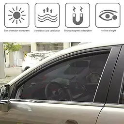Сонцезахисні шторки для вікон автомобіля на Магнітах 1 шт (750 x 500 x 200 мм F Коса) - мініатюра 6