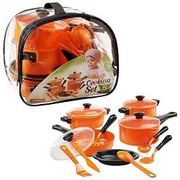 Ігровий набір посуду ЮНІКА Cooking Set 25 пр. Помаранчевий (IG-173-N-40) - мініатюра 2
