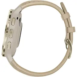 Смарт-годинник Garmin Venu 3S Soft Gold Stainless Steel Bezel with French Gray Case and Leather Band (010-02785-55) [153841] - мініатюра 2