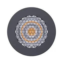 Лампа LED GU10 5WCOB 3000К 450Lm HONEYCOMB FILTER DIM KLOODI KDGU10-HC 5WCOB 3K 36D BK DIM - мініатюра 4