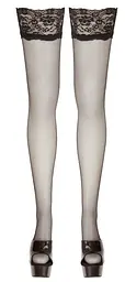 Панчохи Cottelli Legwear Hold-up Stockings, 4 (чорний) - мініатюра 4