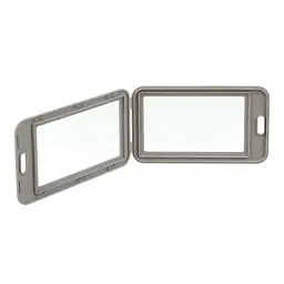 Бейдж Buromax вертикальний, 69 х 111мм, PP+PVC, сірий (BM.5414-09) - мініатюра 2