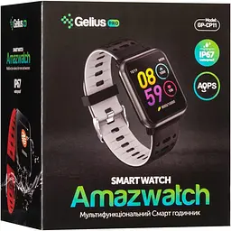 Смарт-годинник Smart Watch Gelius Pro GP-CP11 (AMAZWATCH) Black/Yellow - мініатюра 7