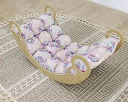 Дитяча гойдалка балансир з матрасиком Unicorn