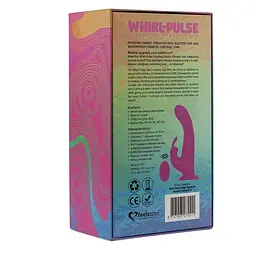 Вібратор-кролик FeelzToys Whirl-Pulse 20 см рожевий - мініатюра 9