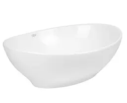 Комплект Qtap Dove: Раковина накладна овальна 415x340x140 мм White + Донний клапан PU02 (QT06113078WN47308) - мініатюра 4