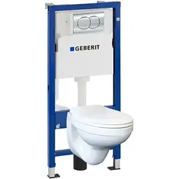 Комплект інсталяція Geberit Duofix Pro 20 + унітаз Kolo Idol з сидінням Soft Close 118.315.21.2, Білий