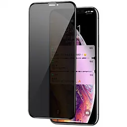 Захисне скло Privacy 5D (тех.пак) для Apple iPhone 11 / XR (6.1) Чорний