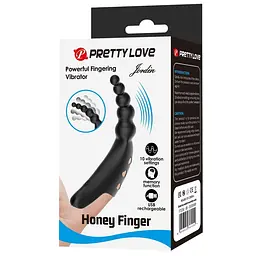 Wibrator na palec Pretty Love Jordin, 12,2 cm (czarny) - мініатюра 9