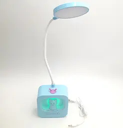 LED-лампа сенсорна світлодіодна настільна акумуляторна (знімний 18650) дитяча на гнучкій ніжці 28 см світильник-нічник WinBoss 1943