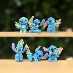 Дитячі фігурки Ліло та Стіч Lilo & Stitch 6 шт - мініатюра 2