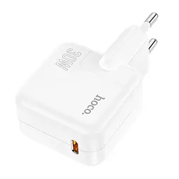 Адаптер мережевий HOCO Advantage single port charger C112A сам блок білий - мініатюра 2