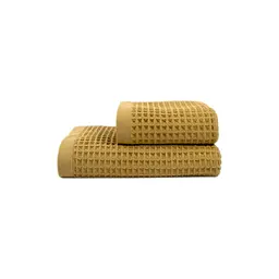 Рушник Lotus Home - Waffle mustard гірчичний 50x90 - мініатюра 7