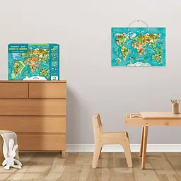 Дитяча магнітна мапа світу тварини DoDo Toys 200267, 36 елементів - мініатюра 9