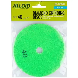 Круг алмазний Alloid Building Tools шліфувальний на липучці 125 мм зерно 40 (DD-125040) - мініатюра 5