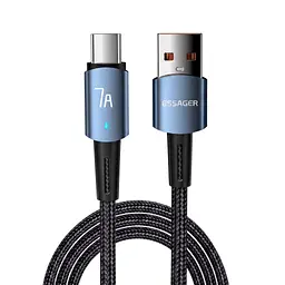 Кабель Essager Sunset USB-A – Type-C 100W 7A, швидка зарядка QC, 2 м