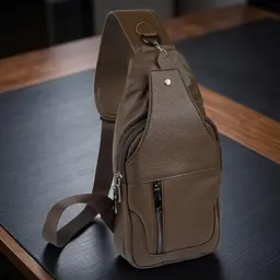 Сумка чоловіча шкіряна через плече 14390 Vintage коричневий - мініатюра 1