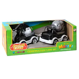 Ігровий набір Бетонозмішувач та екскаватор "Mini Matiki" 002/14BMS(Black) рухомі елементи
